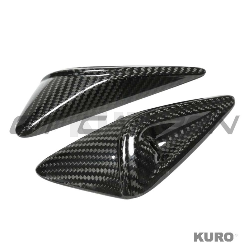 TESLA MODEL Y 2025+ po liftingu carbon suchy (dry) carbon SIDE CAMERA osłona - V1