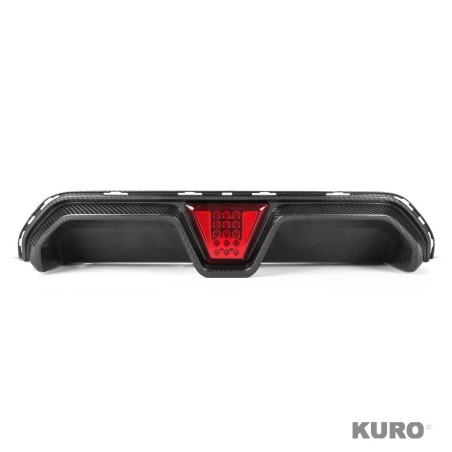 BMW M5 F90 2018-2024 carbon pre-preg dyfuzor z LED - V4