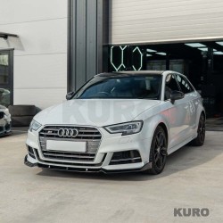 AUDI A3 S-LINE & S3 8V po liftingu 2017-2020 gloss black splitter - V1