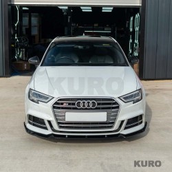 AUDI A3 S-LINE & S3 8V po liftingu 2017-2020 gloss black splitter - V1