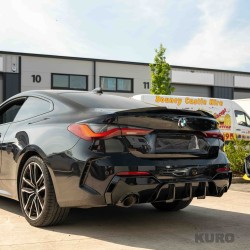 BMW G22/G23 4 SERIES 2020-2024 PRE LCI gloss black ROUND TIP dyfuzor