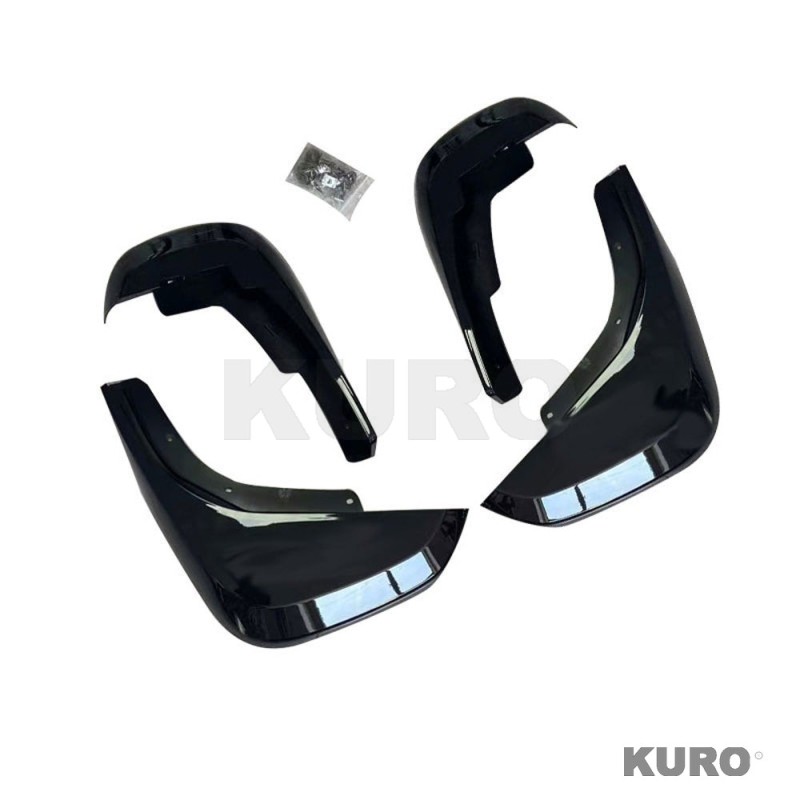 LAND ROVER DEFENDER L663 110 & 90 gloss black MUD FLAPS