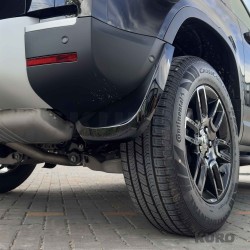 LAND ROVER DEFENDER L663 110 & 90 gloss black MUD FLAPS