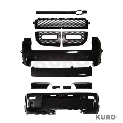 LAND ROVER DEFENDER L663 110 & 90 przód i tył gloss black MIDDLE listwa pakiet