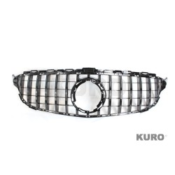 MERCEDES W205 C CLASS 2014-2018 BLACK grill (bez CAMERA)