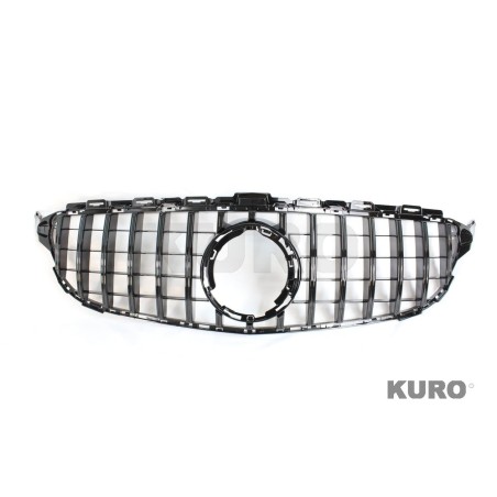 MERCEDES W205 C CLASS 2014-2018 BLACK grill (bez CAMERA)