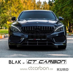 MERCEDES W205 C CLASS 2014-2018 BLACK grill (bez CAMERA)
