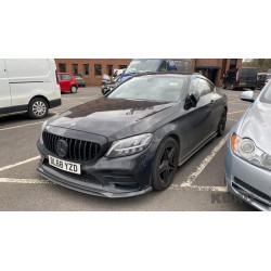 MERCEDES W205 C CLASS 2019+ BLACK grill (z CAMERA)