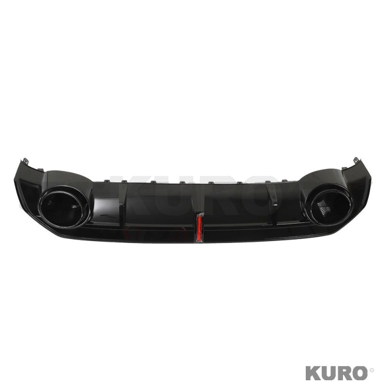 AUDI S3/A3 8Y S-LINE gloss black dyfuzor z TIPS & LED LIGHT