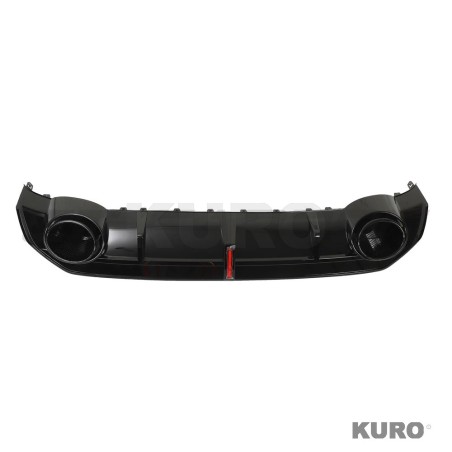 AUDI S3/A3 8Y S-LINE gloss black dyfuzor z TIPS & LED LIGHT