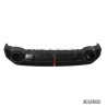 AUDI S3/A3 8Y S-LINE gloss black dyfuzor z TIPS & LED LIGHT