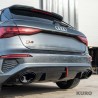AUDI S3/A3 8Y S-LINE gloss black dyfuzor z TIPS & LED LIGHT