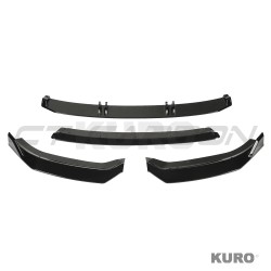 AUDI A3 S-LINE & S3 8V po liftingu 2017-2020 gloss black splitter - V3