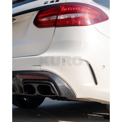MERCEDES W205 C63 & C63S sedan 4DR carbon dyfuzor & końcówki wydechu