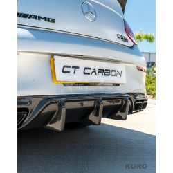 MERCEDES W205 C63 & C63 coupe 2DR CARBON dyfuzor - V1