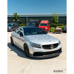 MERCEDES W205 C63 & C63S coupe 2DR & sedan 4DR CARBON progi boczne - V1