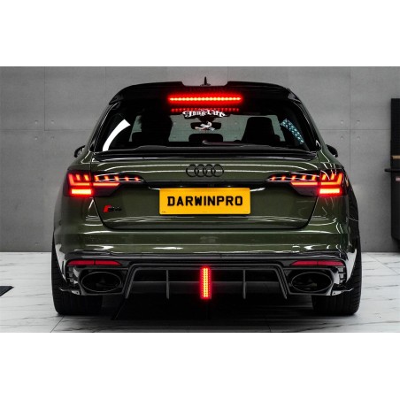 Audi S4 Avant B9.5 BKSS karbon tylny dyfuzor z exhasut tips | KURO