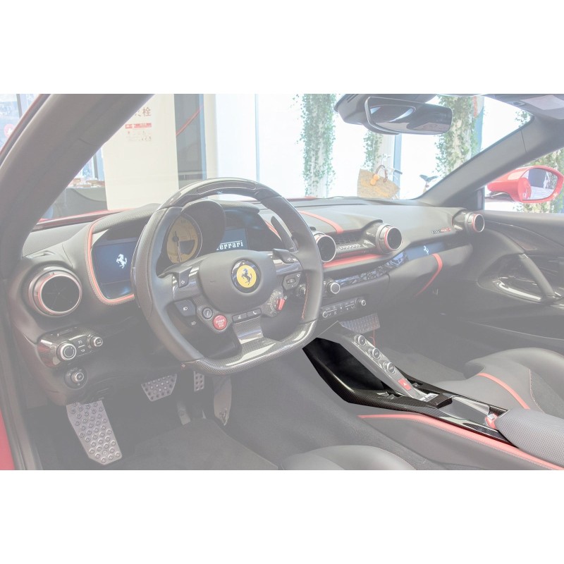 Ferrari 812 Superfast & GTS OE suchy karbon Bridge Support & Windows przełączniki panel | KURO