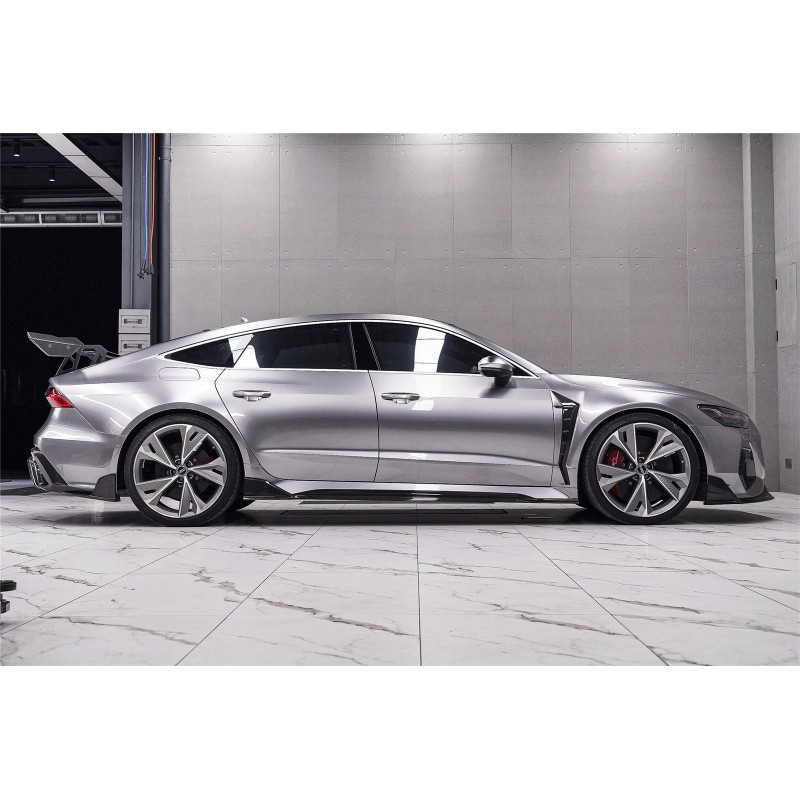 Audi RS6 Avant C8 & RS7 C8 Quattro IMP wzór progi boczne Under Board | KURO