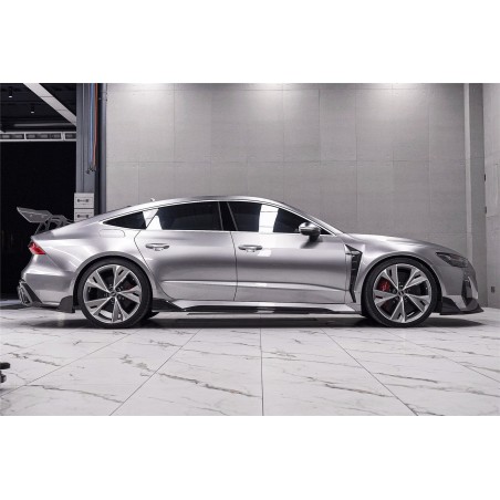 Audi RS6 Avant C8 & RS7 C8 Quattro IMP wzór progi boczne Under Board | KURO