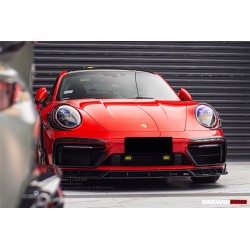 Porsche 911 992 reflektor Eyelid Eyebrow nakładka (BKSSII) pasuje do Carrera, S, 4, 4S, Targa, Cabriolet | KURO