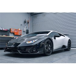 Lamborghini Huracan LP610 & LP580 & EVO & Tecnica EVO-4WD częściowy karbon przedni zderzak | KURO