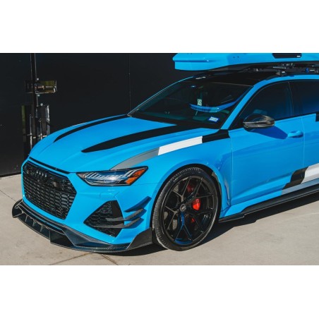Audi RS6 Avant C8 | RS7 Quattro karbon przedni kanardy - (iMP) | KURO
