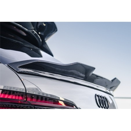 Audi RS6 Avant C8 IMP osiągi karbon środkowy spoiler | KURO