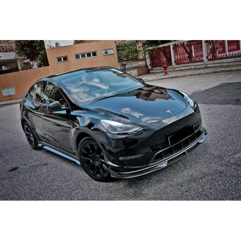 Tesla Model Y IMP osiągi karbon progi boczne | KURO