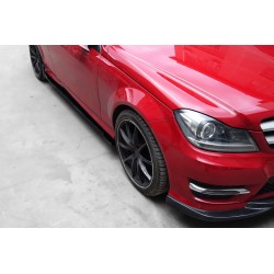 Mercedes Benz W204 C Class Coupe DP karbon progi boczne Under Board | KURO