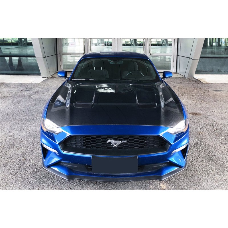 Ford Mustang karbon maska | KURO