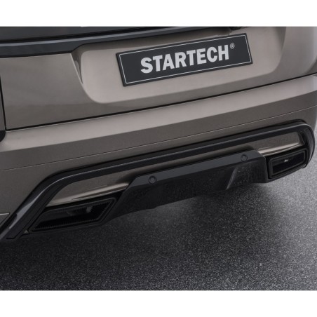 STARTECH tylny zderzak wkładka element, końcówki wydechu w czarny – Range Rover Velar | KURO