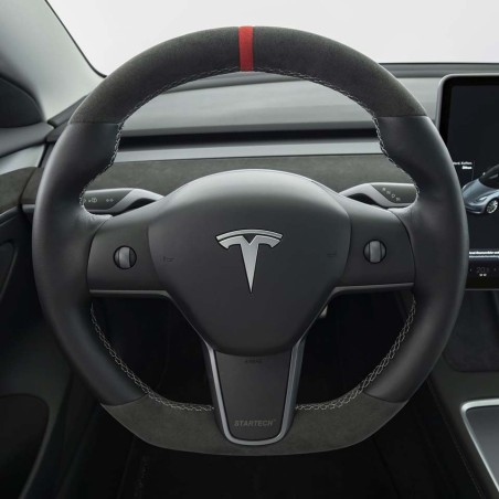 STARTECH Skóra-/Alcantara sportowy kierownica – Tesla Model 3 | KURO