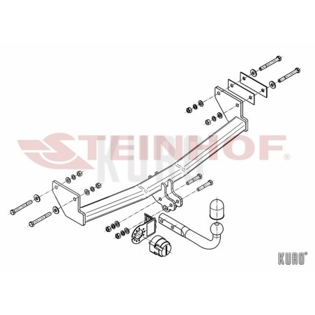Steinhof hak holowniczy Jeep Compass 2006-2011