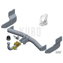 Brink hak holowniczy Ford Transit Custom VAN 2012-