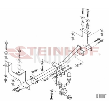 Steinhof hak holowniczy Opel Agila A 2002-2008