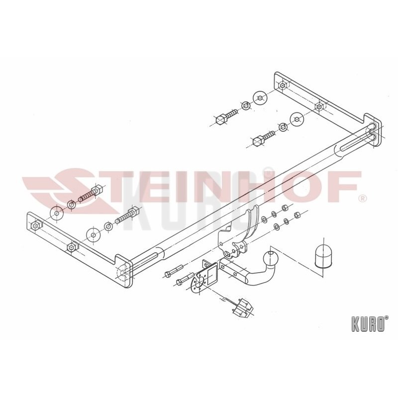 Steinhof hak holowniczy Ford Focus I Hatchback 1998-2004