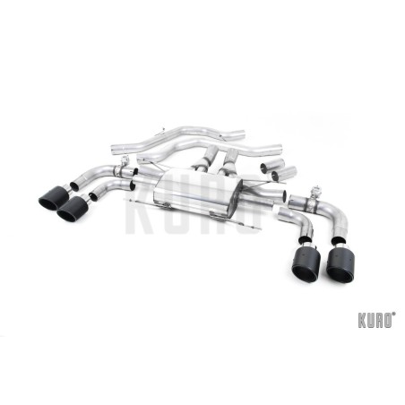 Milltek Alfa Romeo Giulia Quadrifoglio 2.9 V6 Bi-Turbo Front Pipe-back