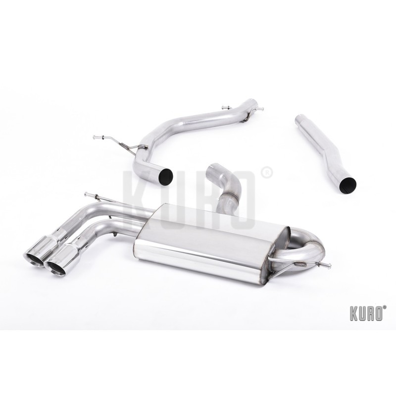 Milltek Audi A3 8P 1.8 TFSI FWD Cat-back Non-resonated