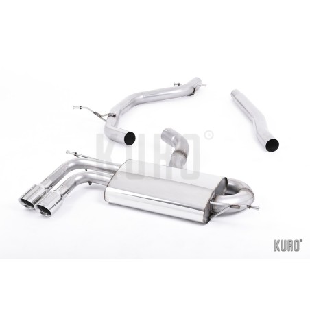 Milltek Audi A3 8P 1.8 TFSI FWD Cat-back Non-resonated