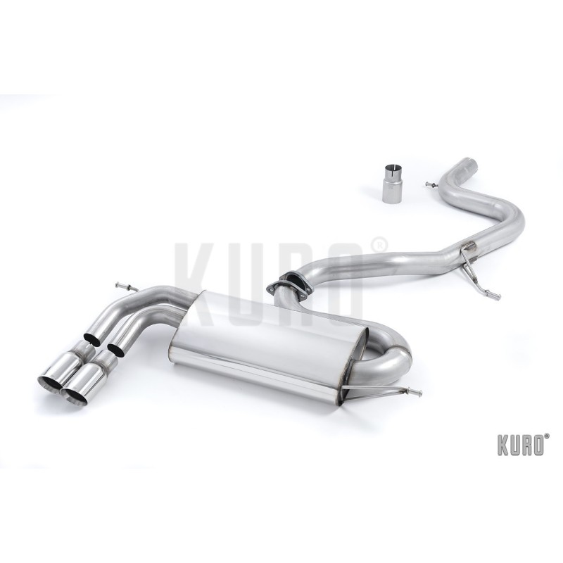 Milltek Audi A3 8P 2.0 TFSI FWD Cat-back Non-resonated