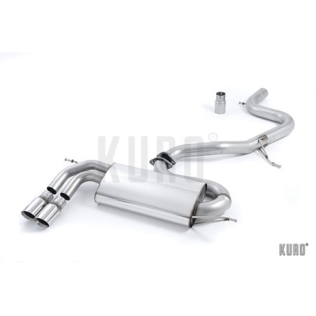 Milltek Audi A3 8P 2.0 TFSI FWD Cat-back Non-resonated