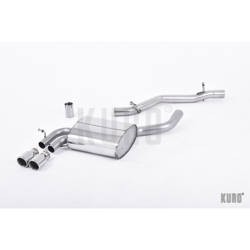 Milltek Audi A3 8P 3.2 V6 Cat-back Non-resonated