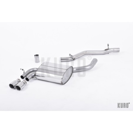 Milltek Audi A3 8P 3.2 V6 Cat-back Non-resonated