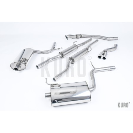Milltek Audi A4 1.8T B6 quattro Cabrio Cat-back Resonated