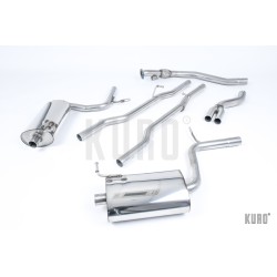 Milltek Audi A4 1.8T B7 quattro Cat-back Non-resonated
