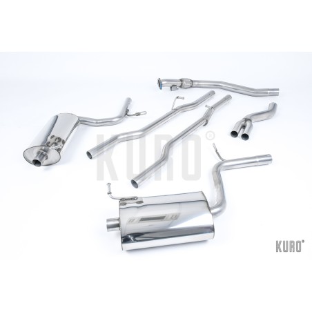 Milltek Audi A4 1.8T B7 quattro Cat-back Non-resonated