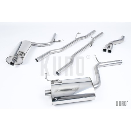 Milltek Audi A4 2.0 TFSI B7 quattro Cat-back Non-resonated