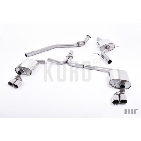 Milltek Audi A4 B8 2.0 TFSI Cat-back Quad
