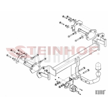Steinhof hak holowniczy BMW Serii 3 E46 1998-2005